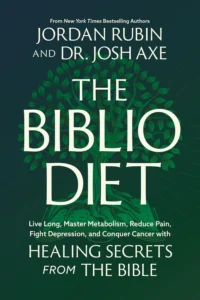 The Bible Diet by Jordan Rubin and Josh Axe, a faith-based health book that explores biblical nutrition, healthy eating habits, and God's design for wellness to help readers improve their physical and spiritual health.

Short Alt Text