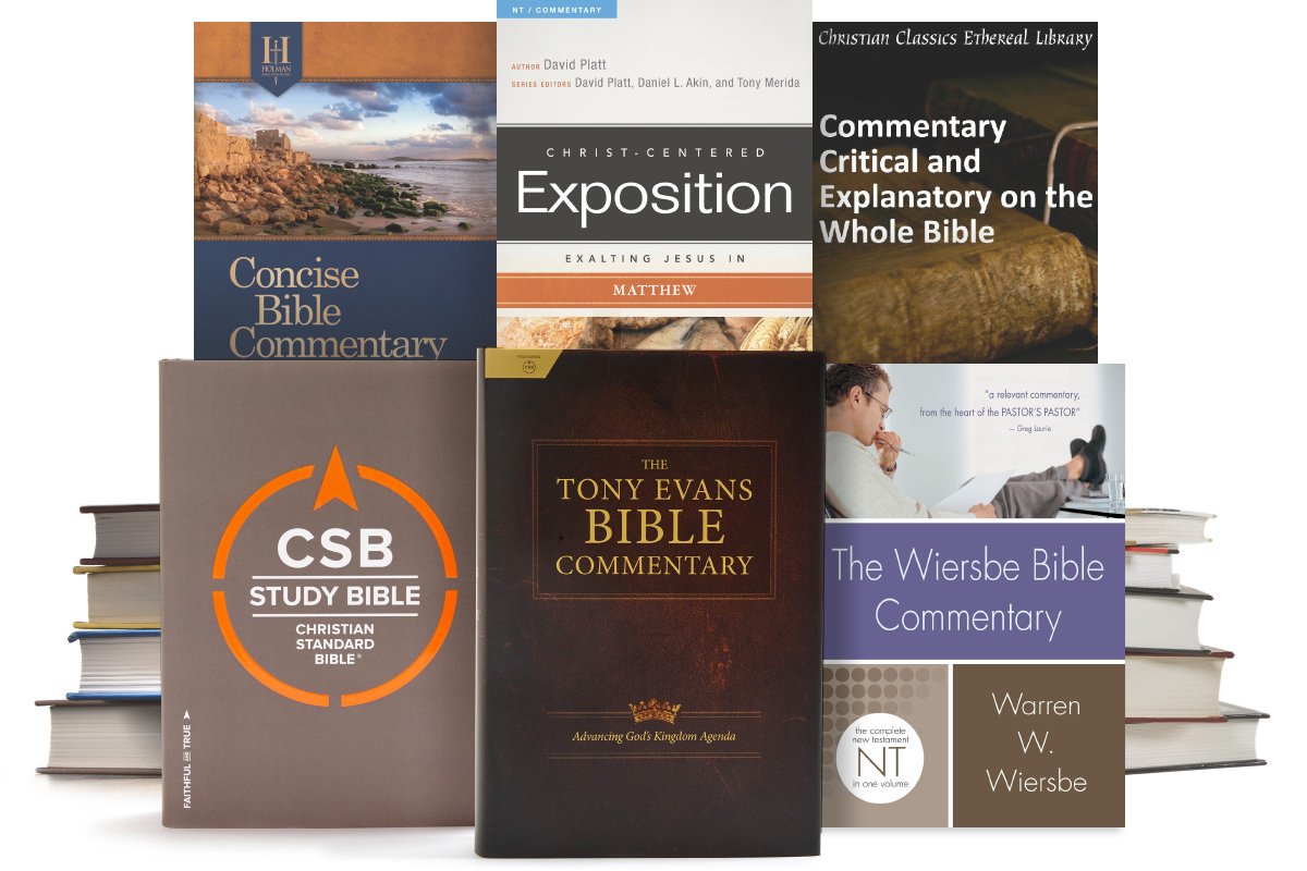 Get Bible commentary books for your studies