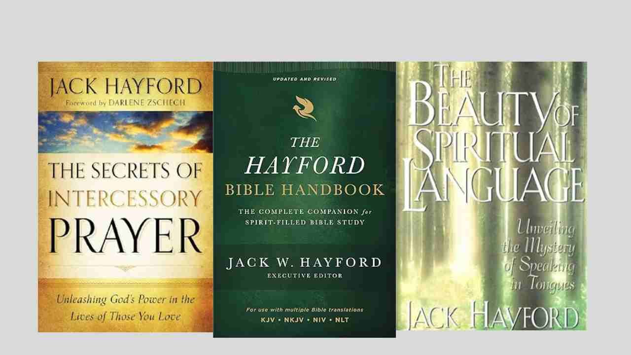 image showing some of the books by Jack Hayford