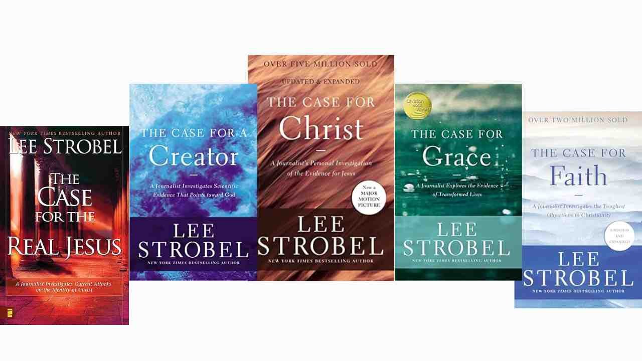 Collection of Lee Strobel's books on Christian apologetics,