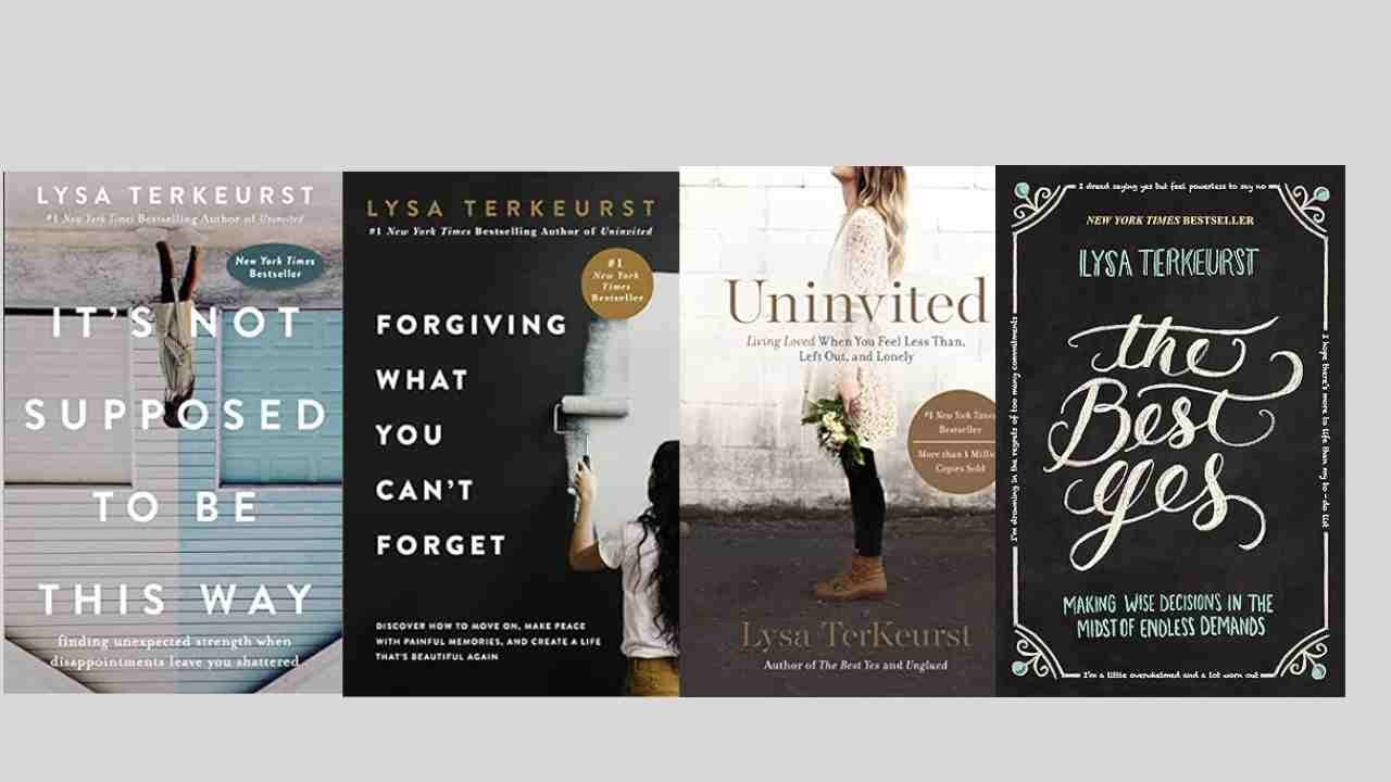 Image of must-read books by Lysa TerKeurst for personal growth
