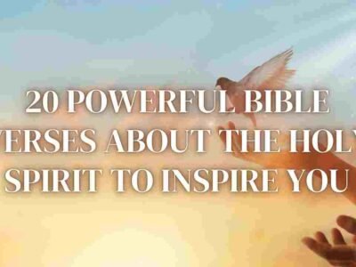 Image for Holy Spirit Bible Verses to inspire you