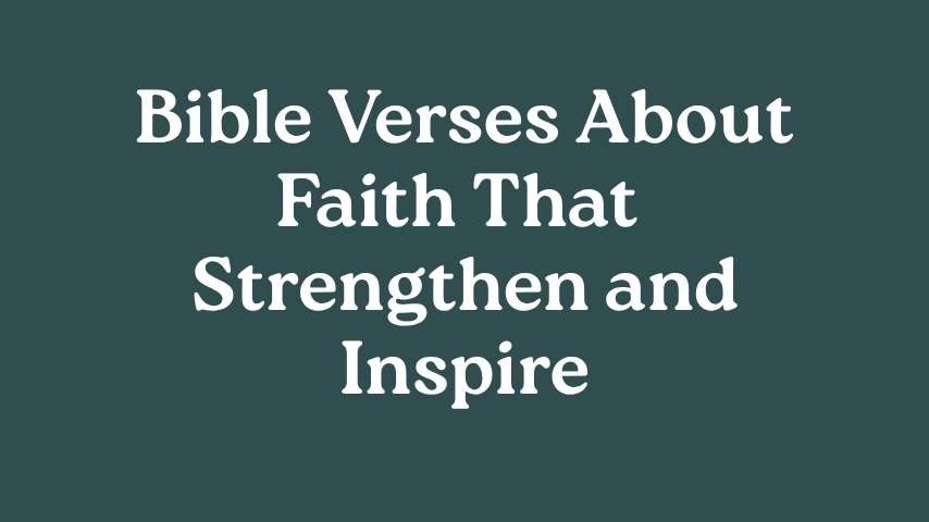 image for bible verses about faith that will inspire you