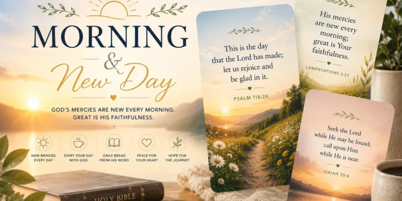 image of bible verses for morning and new days